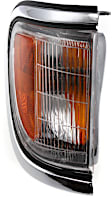 1996 Toyota Tacoma - 5-Piece Kit Grille, Chrome Shell with Painted Black Insert, 4WD, Includes (2) Corner Light, (1) Grille Assembly, and (2) Headlight