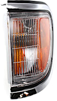 1996 Toyota Tacoma - 5-Piece Kit Grille, Chrome Shell with Painted Black Insert, 4WD, Includes (2) Corner Light, (1) Grille Assembly, and (2) Headlight