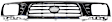 1996 Toyota Tacoma - 5-Piece Kit Grille, Chrome Shell with Painted Black Insert, 4WD, Includes (2) Corner Light, (1) Grille Assembly, and (2) Headlight