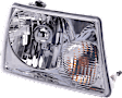 2003 Ford Ranger XLT - 6-Piece Kit Grille, Painted Black,  Includes (2) Corner Light, (1) Grille Assembly, (1) Header Panel, and (2) Headlight