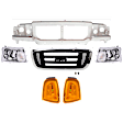 6-Piece Kit Header Panel, Includes (2) Corner Light, (2) Headlight, (1) Grille Assembly and (1) Header Panel