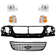 2004 Ford Explorer XLT - 6-Piece Kit Header Panel, Sport Utility,  Includes (2) Corner Light, (1) Grille Assembly, (1) Header Panel, and (2) Headlight