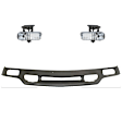 3-Piece Kit Front Valance, Air Deflector, Textured Includes (2) Fog Light and (1) Valance
