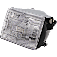 1996 Jeep Grand Cherokee - 5-Piece Kit Header Panel,  Includes (2) Corner Light, (1) Header Panel, and (2) Headlight