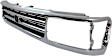 1993-1998 Toyota T100 - 3-Piece Kit Grille Chrome Shell with Painted Black Insert, Includes (2) Corner Light and (1) Grille Assembly