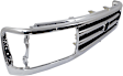 1993-1998 Toyota T100 - 3-Piece Kit Grille Chrome Shell with Painted Black Insert, Includes (2) Corner Light and (1) Grille Assembly