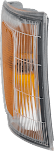 1993-1998 Toyota T100 - 3-Piece Kit Grille Chrome Shell with Painted Black Insert, Includes (2) Corner Light and (1) Grille Assembly