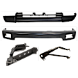 1996-1998 Toyota 4Runner - 4-Piece Kit, Front, Driver and Passenger Side Bumper, Sport Utility, Painted Black, Includes (1) Bumper, (2) Bumper Bracket, and (1) Valance
