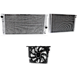 2012 BMW 535i xDrive - 3-Piece Kit A/C Condenser, 3.0L 6Cyl,  Includes (1) A/C Condenser, (1) Cooling Fan Assembly, and (1) Radiator