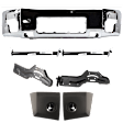 7-Piece Kit, Front Bumper, Chrome, Includes (1) Bumper, (4) Bumper Bracket, and (2) Bumper End