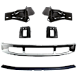 2009 Ford F-250 Super Duty - 6-Piece Kit Front Bumper, Chrome, Includes (1) Bumper, (4) Bumper Bracket, and (1) Valance
