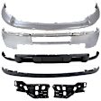 2011 Chevrolet Silverado 2500 HD - 6-Piece Kit Front Bumper, Chrome, Includes (1) Bumper, (2) Bumper Bracket, (1) Bumper Trim, and (2) Valance