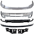 2014 Chevrolet Silverado 2500 HD - 6-Piece Kit Front Bumper, Chrome,  Includes (1) Bumper, (2) Bumper Bracket, (1) Bumper Trim, and (2) Valance