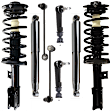 8-Piece Kit Front and Rear, Driver and Passenger Side Shock and Fully Loaded Strut, AWD, Includes (4) Sway Bar Link and (4) Shock Absorber and Strut Assembly