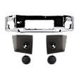 2005 Nissan Armada - 5-Piece Kit Front Bumper, Chrome, Sport Utility, Includes (1) Bumper, (2) Bumper End, and (2) Fog Light Cover