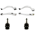 6-Piece Kit Control Arm Includes (2) Ball Joint and (4) Control Arm