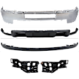 2011 Chevrolet Silverado 2500 HD - 5-Piece Kit Front Bumper, Chrome, Includes (1) Bumper, (2) Bumper Bracket, and (2) Valance