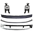 5-Piece Kit, Front Bumper, Chrome, Includes (1) Bumper, (1) Bumper Trim, (2) Fog Light, and (1) Valance