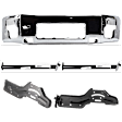 2005 Nissan Armada - 5-Piece Kit Front Bumper, Chrome, Sport Utility, Includes (1) Bumper and (4) Bumper Bracket