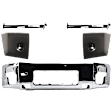 2006 Nissan Titan - 5-Piece Kit Front Bumper, Chrome, Includes (1) Bumper, (2) Bumper Bracket, and (2) Bumper End