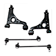 4-Piece Kit Control Arm Includes (2) Control Arm and (2) Sway Bar Link