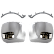 4-Piece Kit Front, Driver and Passenger Side Bumper End, Chrome, Plastic, Includes (2) Bumper End and (2) Bumper Trim