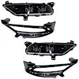 4-Piece Kit Front, Driver and Passenger Side LED Fog Light, With bulb(s), Includes (2) Fog Light and (2) Fog Light Trim