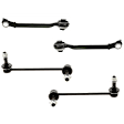 4-Piece Kit Front, Driver and Passenger Side, Lower, Forward Control Arms, Includes (2) Control Arm and (2) Sway Bar Link