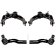 4-Piece Kit Control Arm Includes (2) Control Arm and (2) Tie Rod End