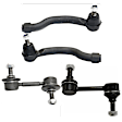 4-Piece Kit Front, Driver and Passenger Side, Outer Tie Rod End Includes (2) Sway Bar Link and (2) Tie Rod End