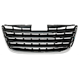 3-Piece Kit Front, Driver and Passenger Side Bumper Trim, Chrome, includes (2) Bumper Trim, and (1) Grille Assembly