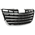 3-Piece Kit Front, Driver and Passenger Side Bumper Trim, Chrome, includes (2) Bumper Trim, and (1) Grille Assembly