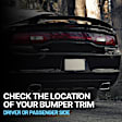 3-Piece Kit Front, Driver and Passenger Side Bumper Trim, Chrome, includes (2) Bumper Trim, and (1) Grille Assembly