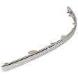 3-Piece Kit Front, Driver and Passenger Side Bumper Trim, Chrome, includes (2) Bumper Trim, and (1) Grille Assembly