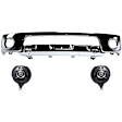 2005-2008 Nissan Frontier - 3-Piece Kit, Front, Lower Bumper, Chrome, Includes (1) Bumper and (2) Fog Light