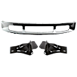 3-Piece Kit, Front Bumper, Chrome, Includes (1) Bumper and (2) Bumper Bracket
