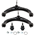 4-Piece Kit Control Arm Includes (2) Ball Joint and (2) Control Arm