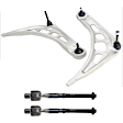 1999 BMW 328i - 4-Piece Kit Control Arm, RWD, MFR BodyCodeName: E46,  Includes (2) Control Arm and (2) Tie Rod End