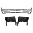 3-Piece Kit, Front Bumper, Chrome, Includes (1) Bumper and (2) Bumper Bracket