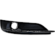 3-Piece Kit Front, Driver and Passenger Side Fog Light Trim, Textured Black, Includes (2) Fog Light Trim and (1) Bumper Grille