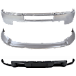 2011 Chevrolet Silverado 2500 HD - 3-Piece Kit Front Bumper, Chrome, Includes (1) Bumper, (1) Bumper Trim, and (1) Valance