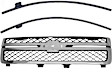 3-Piece Kit Grille Chrome Shell with Painted Black Insert, Includes (2) Bumper Trim and (1) Grille Assembly