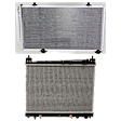 2-Piece Kit Radiator, 4 Cyl 1.5L, includes (1) A/C Condenser and (1) Radiator