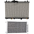 2-Piece Kit Radiator, 1.8L, 4Cyl, Includes (1) Radiator and (1) A/C Condenser