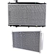 2-Piece Kit Radiator, 2.4L, 4Cyl, Includes (1) Radiator and (1) A/C Condenser