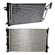 2-Piece Kit Radiator, 2.5L, 4Cyl, Includes (1) Radiator and (1) A/C Condenser