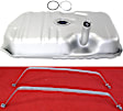 1986 Buick Regal - 2-Piece Kit 17 gallons / 64 liters, Galvanized Steel Fuel Tank, With Filler Neck, 36-1/4 x 24-1/4 x 8-7/8, Lock Ring Kit Included, GAS, Includes (1) Fuel Tank and (1) Fuel Tank Strap
