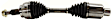2003 Dodge Ram 1500 - 2-Piece Kit Front, Driver and Passenger Side Axle Assembly, Supplied with Standard Neoprene Outboard Boot, New, 4WD, 4.7L 8Cyl Includes (1) Axle Assembly and (1) Axle Shaft