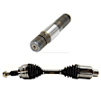 2003 Dodge Ram 1500 - 2-Piece Kit Front, Driver and Passenger Side Axle Assembly, Supplied with Standard Neoprene Outboard Boot, New, 4WD, 4.7L 8Cyl Includes (1) Axle Assembly and (1) Axle Shaft