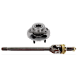 2-Piece Kit Axle Shaft, 4WD, Includes (1) Axle Shaft and (1) Wheel Hub